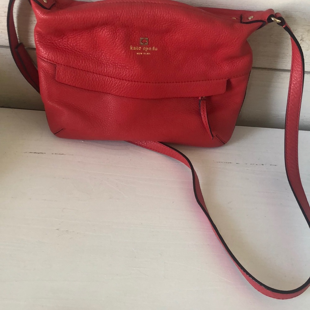 Kate Spade pink leather crossbody purse